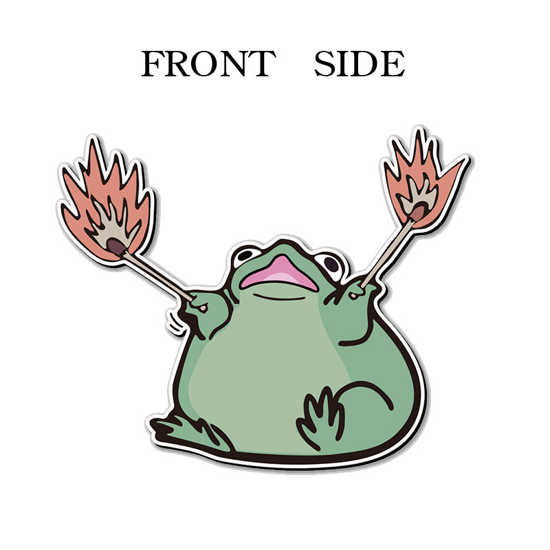 Tokyo-Tiger Funny Frog Waving Matches Fridge Magnet