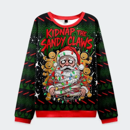 Tokyo-Tiger Santa Claus Got Tangled Up Christmas Ugly Sweatshirt