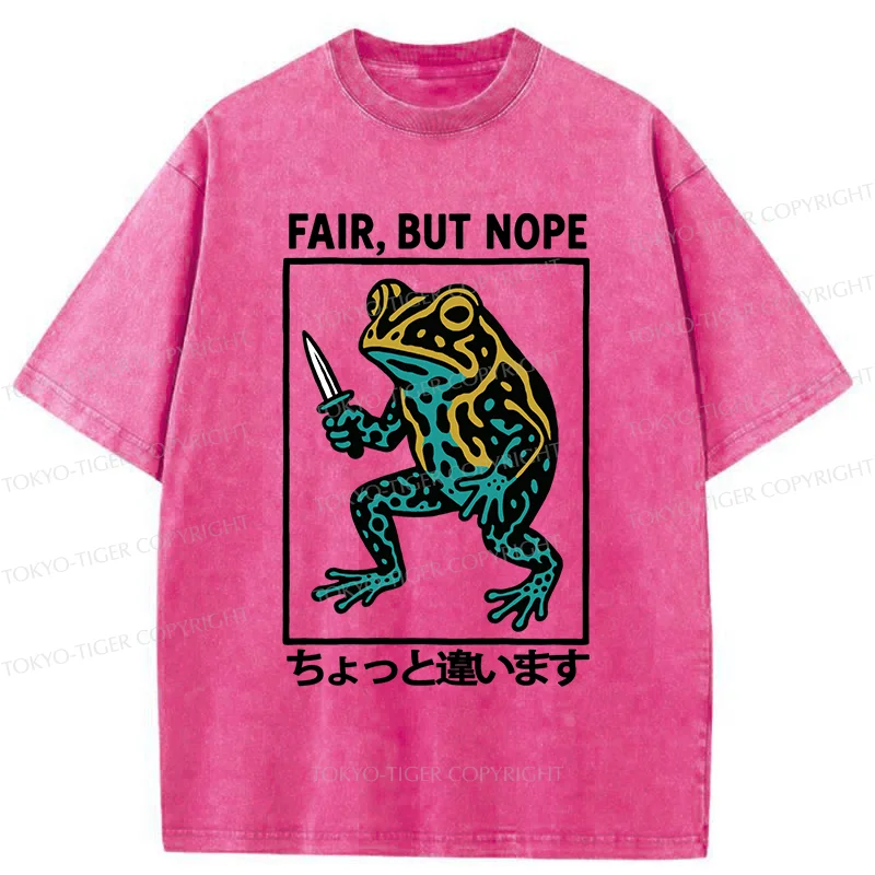 Tokyo-Tiger Rebellious Frog Washed T-Shirt