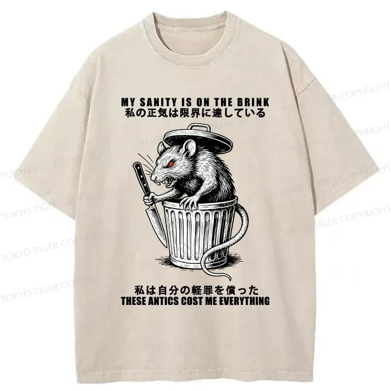 Tokyo-Tiger Revenge Of The Mouse Washed T-Shirt