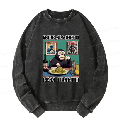 Tokyo-Tiger More Spaghetti Less Upset Bigfoot Washed Sweatshirt