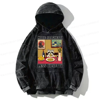 Tokyo-Tiger More Spaghetti Less Upsetti Japanese Washed Hoodie