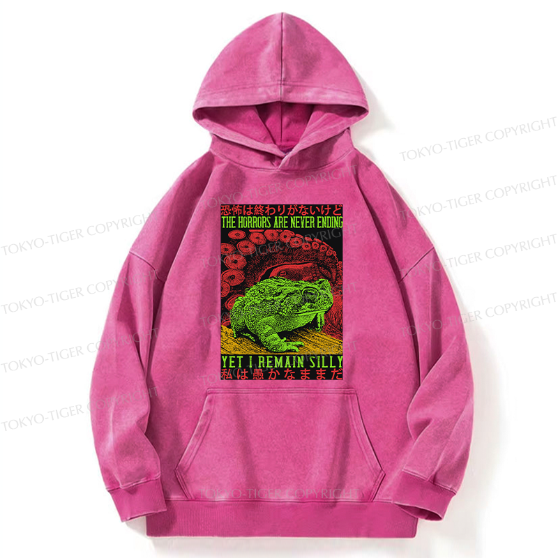 Tokyo-Tiger The Horrors Are Never Ending Japan Washed Hoodie