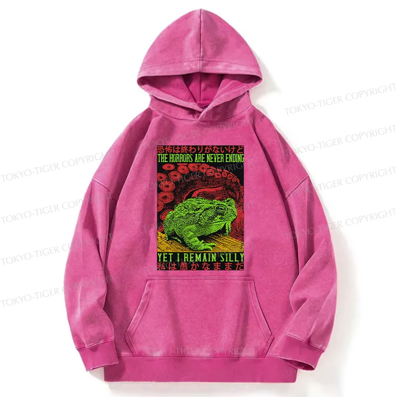 Tokyo-Tiger The Horrors Are Never Ending Japan Washed Hoodie