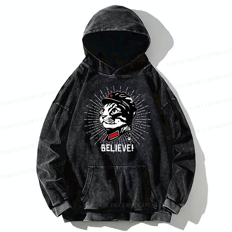 Tokyo-Tiger Trust Cat Chairman Washed Hoodie