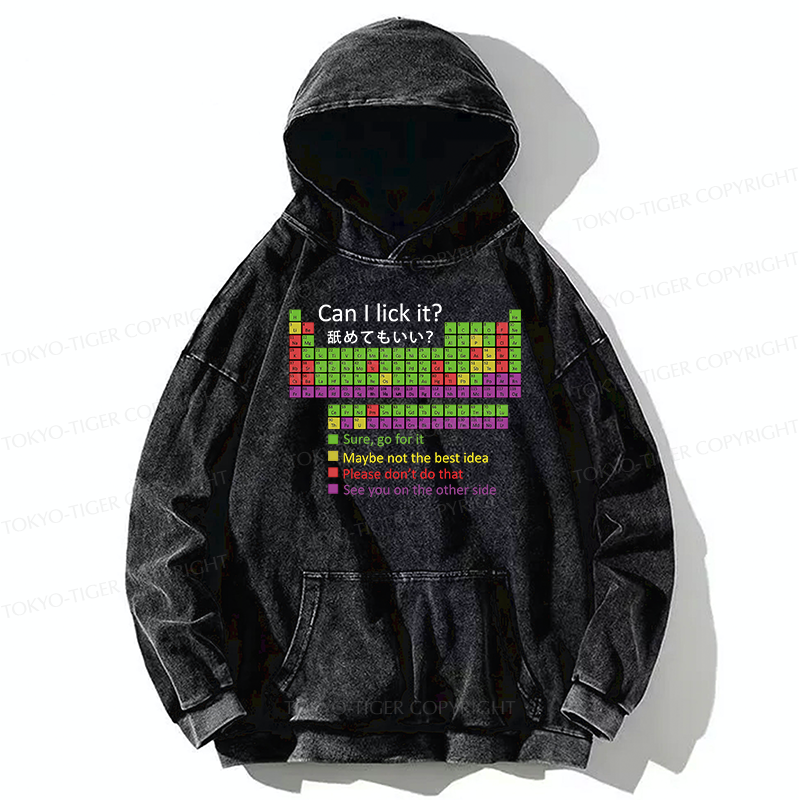 Tokyo-Tiger Can I Lick It Washed Hoodie