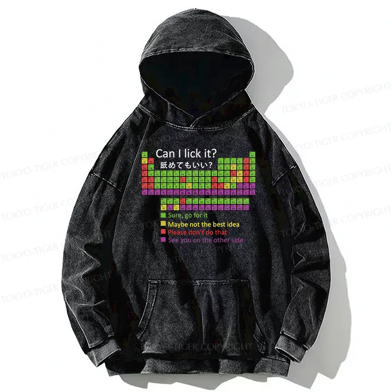 Tokyo-Tiger Can I Lick It Washed Hoodie