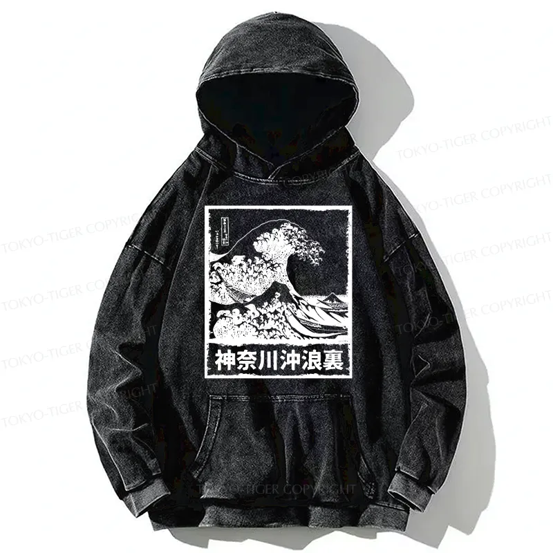 Tokyo-Tiger Legendary Wave Washed Hoodie