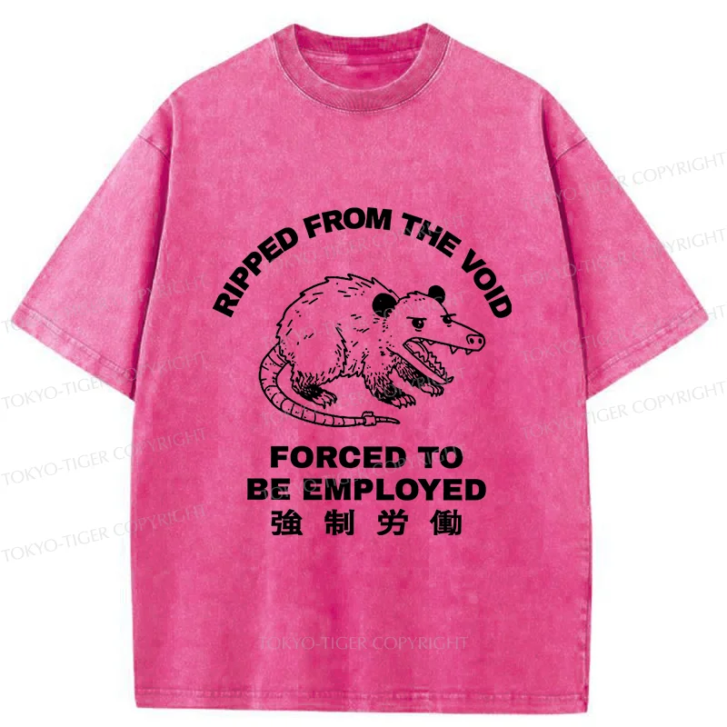 Tokyo-Tiger Forced Labor Possum Washed T-Shirt