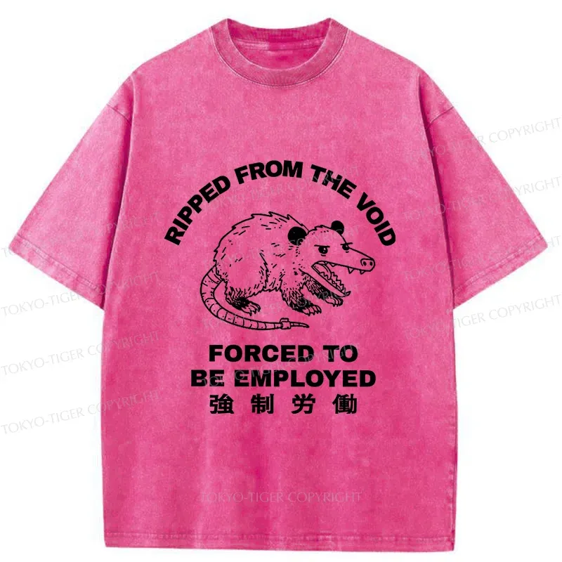Tokyo-Tiger Forced Labor Possum Washed T-Shirt