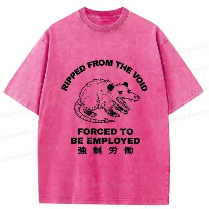 Tokyo-Tiger Forced Labor Possum Washed T-Shirt