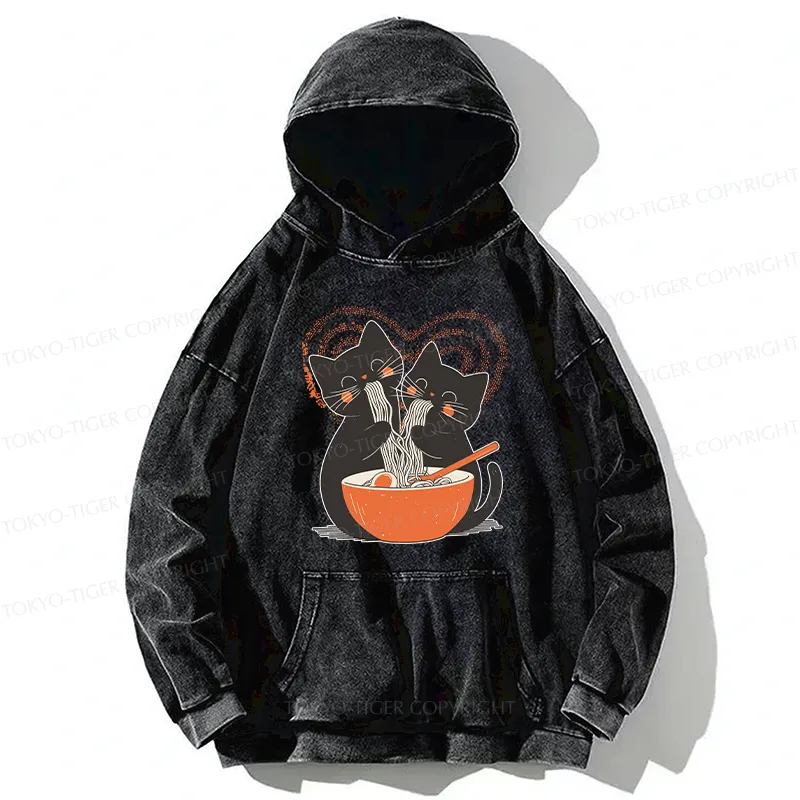 Tokyo-Tiger Let's Eat Ramen Together Washed Hoodie