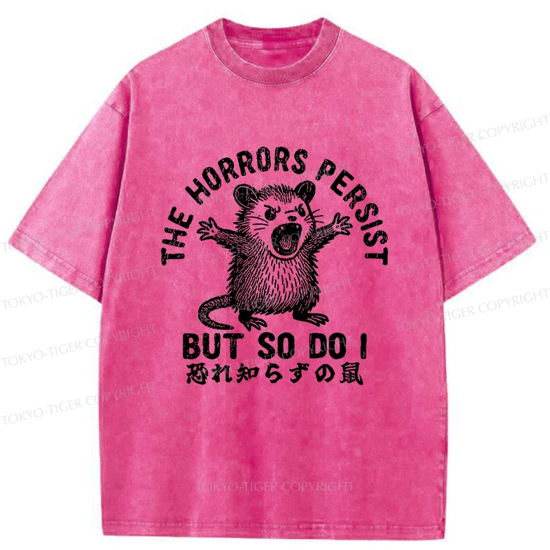 Tokyo-Tiger Fearless Opossum Washed T-Shirt