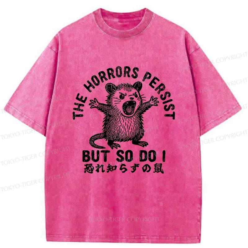 Tokyo-Tiger Fearless Opossum Washed T-Shirt