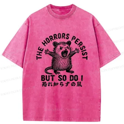 Tokyo-Tiger Fearless Opossum Washed T-Shirt
