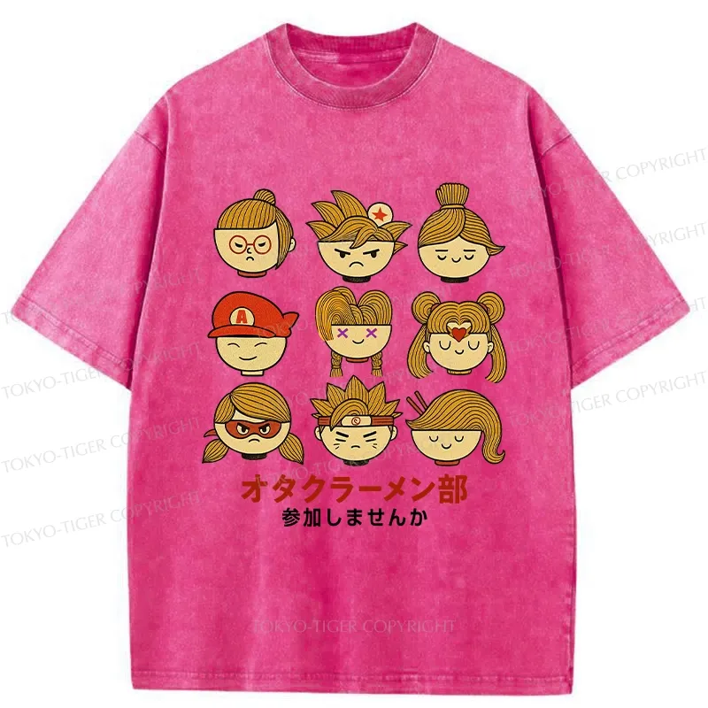 Tokyo-Tiger Otaku Ramen Club Washed T-Shirt