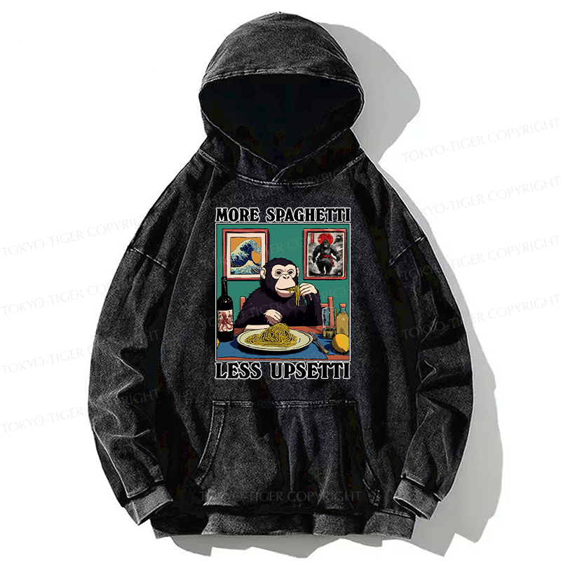 Tokyo-Tiger More Spaghetti Less Upset Bigfoot Washed Hoodie