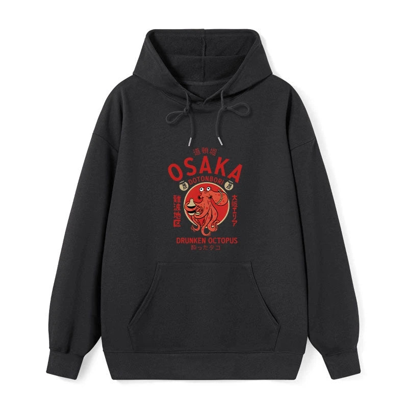 Tokyo-Tiger Drunken Octopus Japan Classic Hoodie