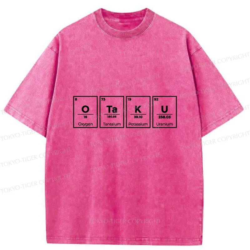 Tokyo-Tiger OTAKU Element Table Washed T-Shirt