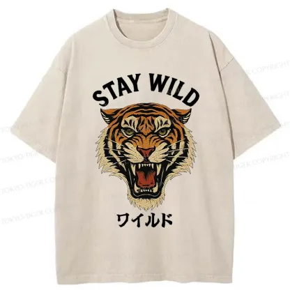 Tokyo-Tiger Wild Tiger Washed T-Shirt