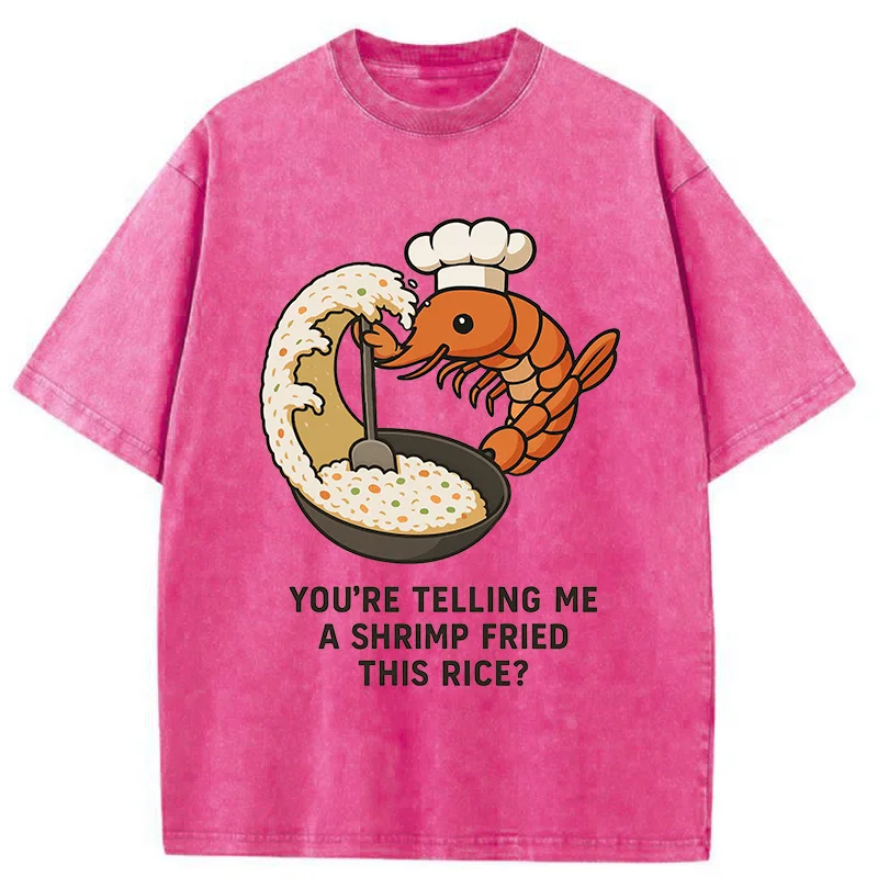 Tokyo-Tiger Shrimp Fried Rice Washed T-Shirt