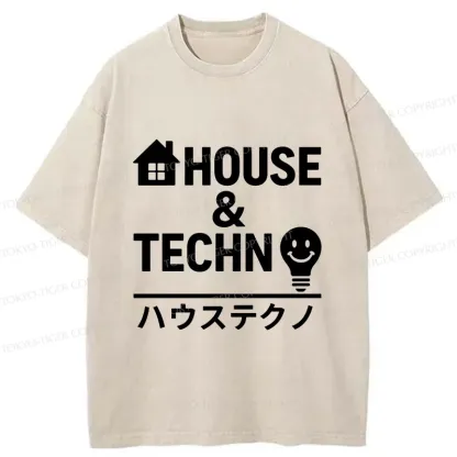 Tokyo-Tiger Tech House Washed T-Shirt