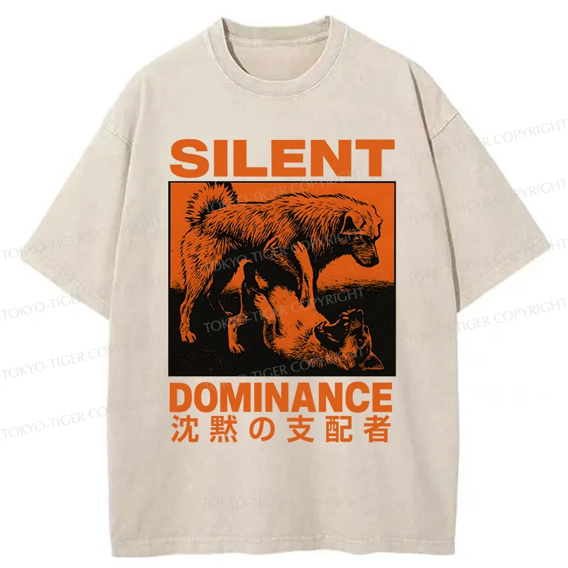 Tokyo-TigerSilent Dog King Washed T-Shirt