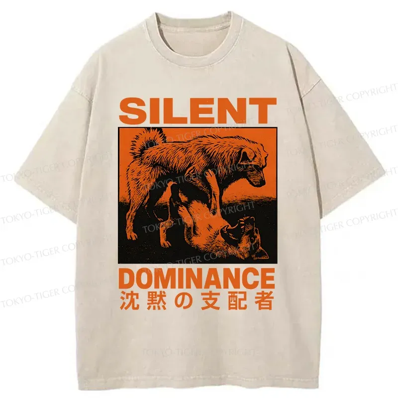 Tokyo-TigerSilent Dog King Washed T-Shirt