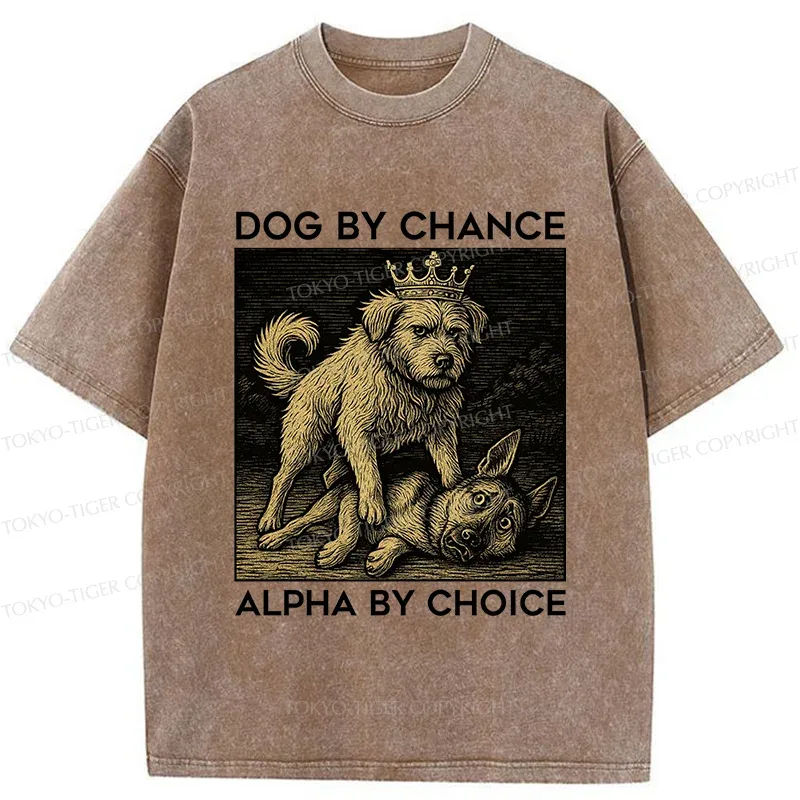Tokyo-Tiger Birth Of The Dog King Washed T-Shirt