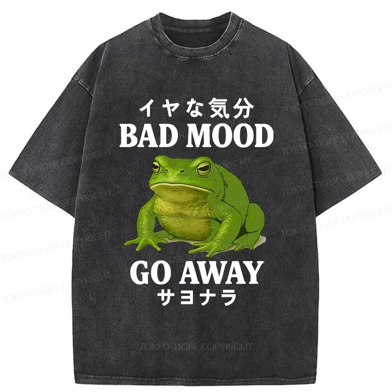 Tokyo-Tiger Goodbye To Bad Moods Washed T-Shirt