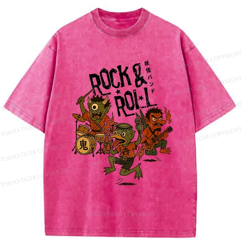 Tokyo-Tiger Yokai Band Washed T-Shirt