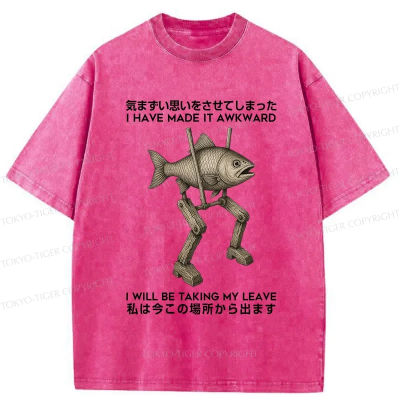 Tokyo-Tiger I Have Made It Awkward Washed T-Shirt