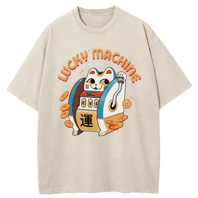 Tokyo-Tiger Lucky Machine Japan Washed T-Shirt