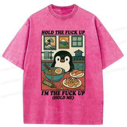 Tokyo-Tiger Troublesome Penguin Washed T-Shirt