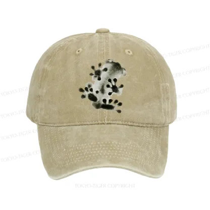 Tokyo-Tiger Ink Painting Frog Washed Cap