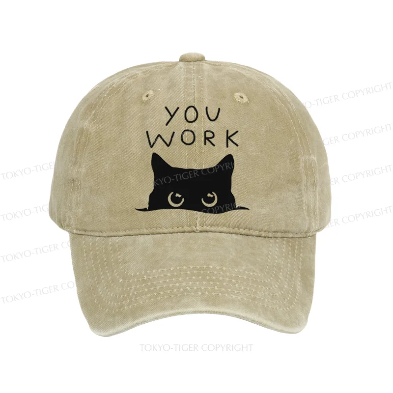 Tokyo-Tiger A Cat That Spies Washed Cap