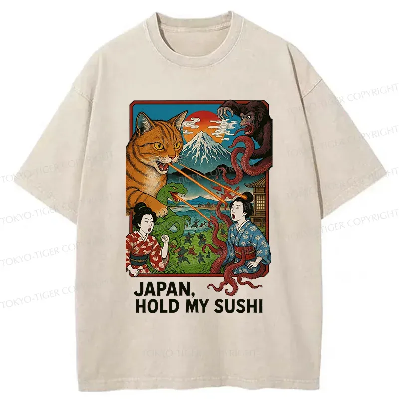Tokyo-Tiger Monster War Washed T-Shirt