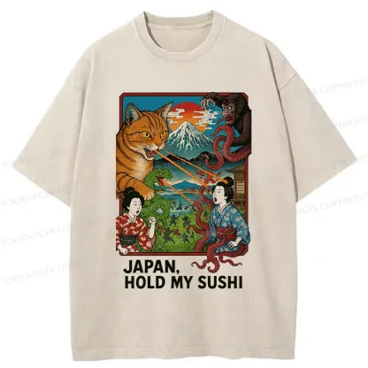 Tokyo-Tiger Monster War Washed T-Shirt