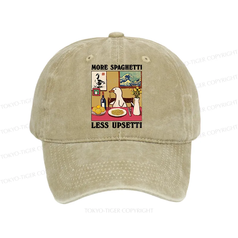 Tokyo-Tiger More Spaghetti Less Upsetti Goose Washed Cap