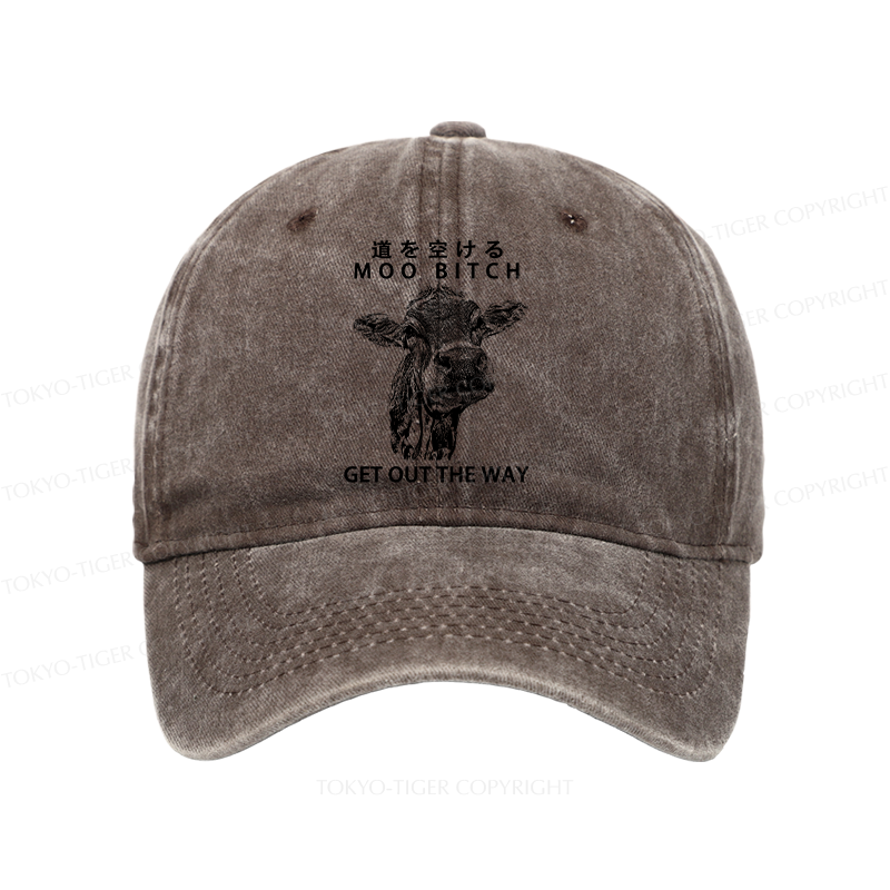 Tokyo-Tiger Funny Cow Washed Cap