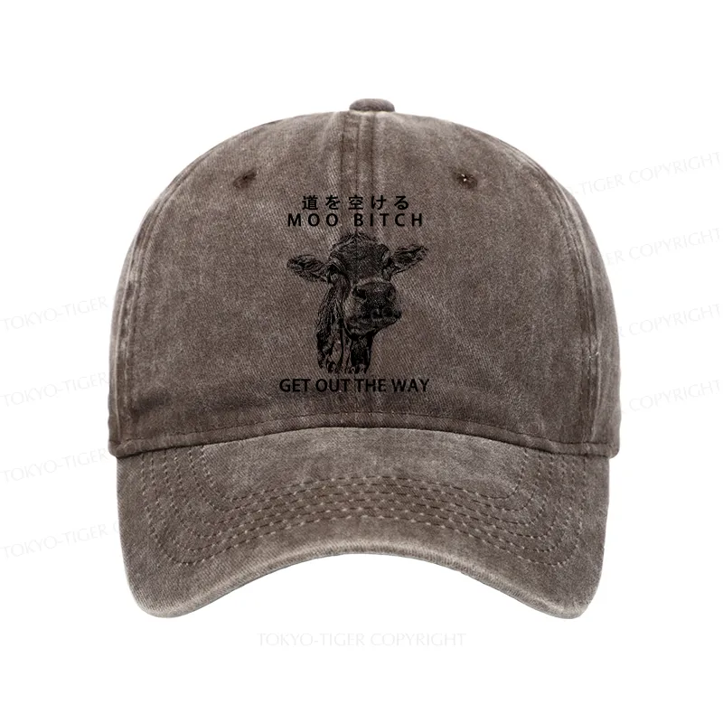 Tokyo-Tiger Funny Cow Washed Cap