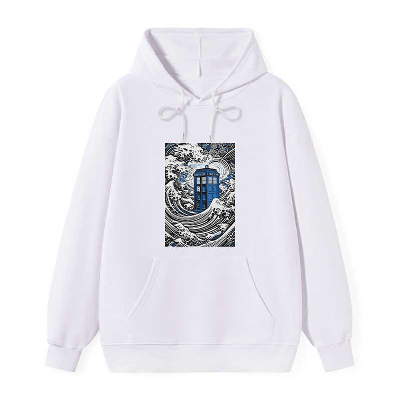 Tokyo-Tiger The Great Wave Off Tardis Classic Hoodie