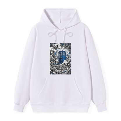 Tokyo-Tiger The Great Wave Off Tardis Classic Hoodie