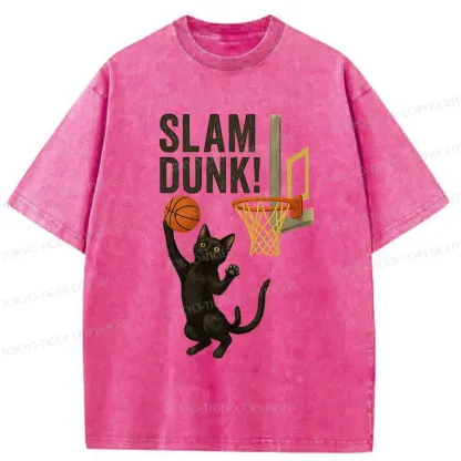 Tokyo-Tiger Black Cat Is Shooting Washed T-Shirt