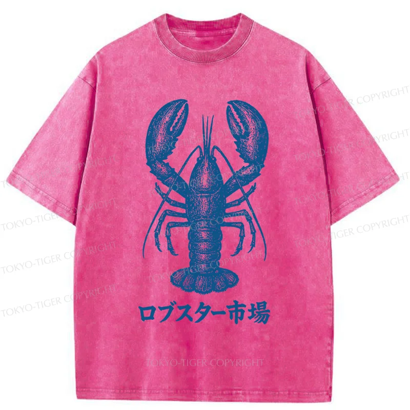 Tokyo-Tiger Lobster Market Washed T-Shirt