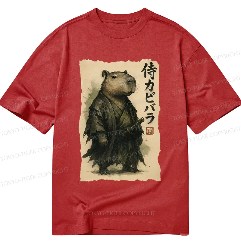 Tokyo-Tiger Capybara Samurai Classic T-Shirt