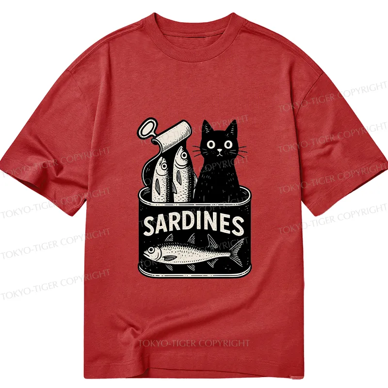 Tokyo-Tiger Cat And Canned Fish Classic T-Shirt