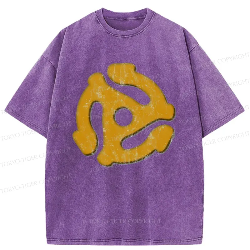 Tokyo-Tiger Record Adapter Washed T-Shirt