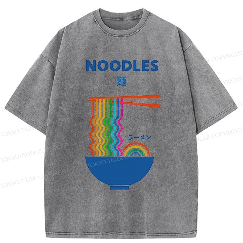 Tokyo-Tiger Rainbow Ramen Washed T-Shirt