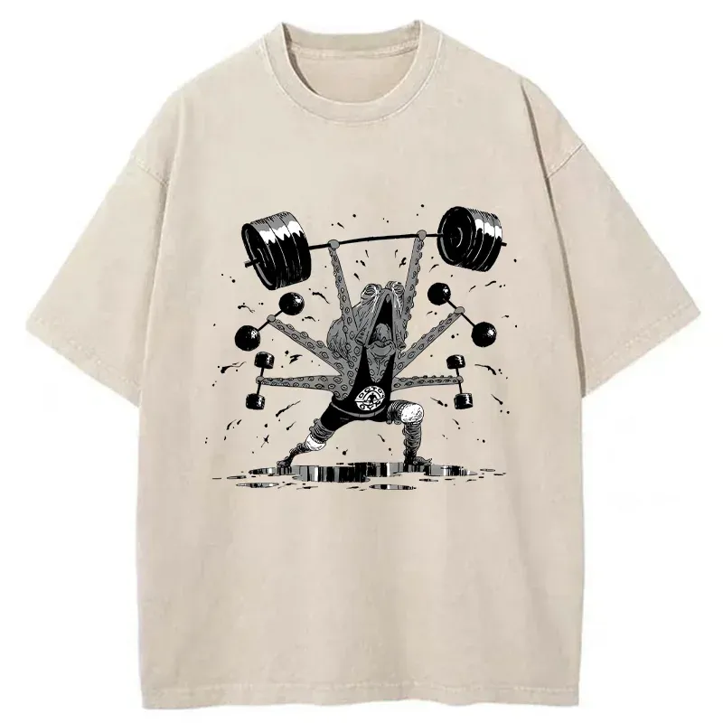 Tokyo-Tiger Octopus Is Working Hard Washed T-Shirt